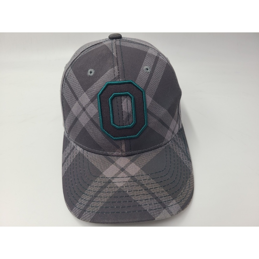 University of Oregon Ducks Plaid Zephyr Adjustable Hat Cap Men Women NCAA Gray